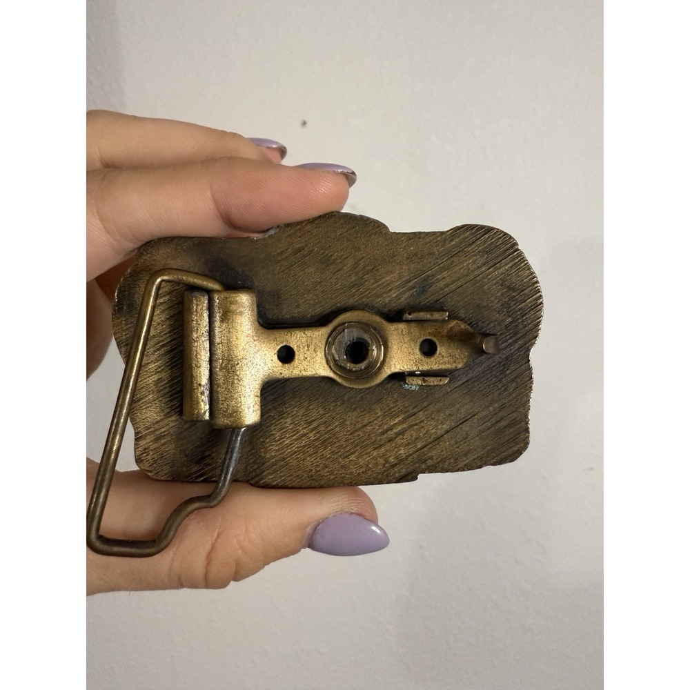Vtg Collectable Belt Buckle Limited Edition Jansen Nebraska Centennial 1886-1986 - Picture 2 of 2
